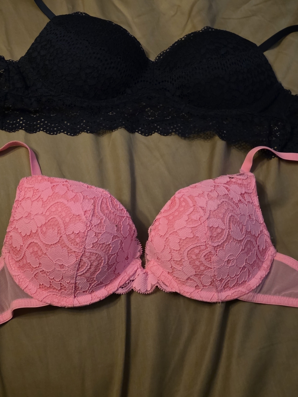 Lace Push-Up Bras - 32B